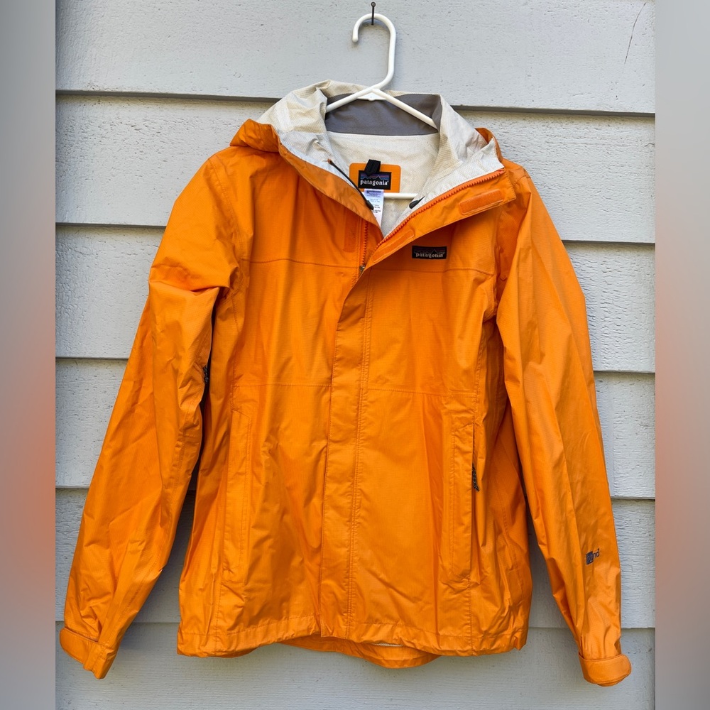 Patagonia Torrentshell Rain Jacket, Men’s  Small, Orange